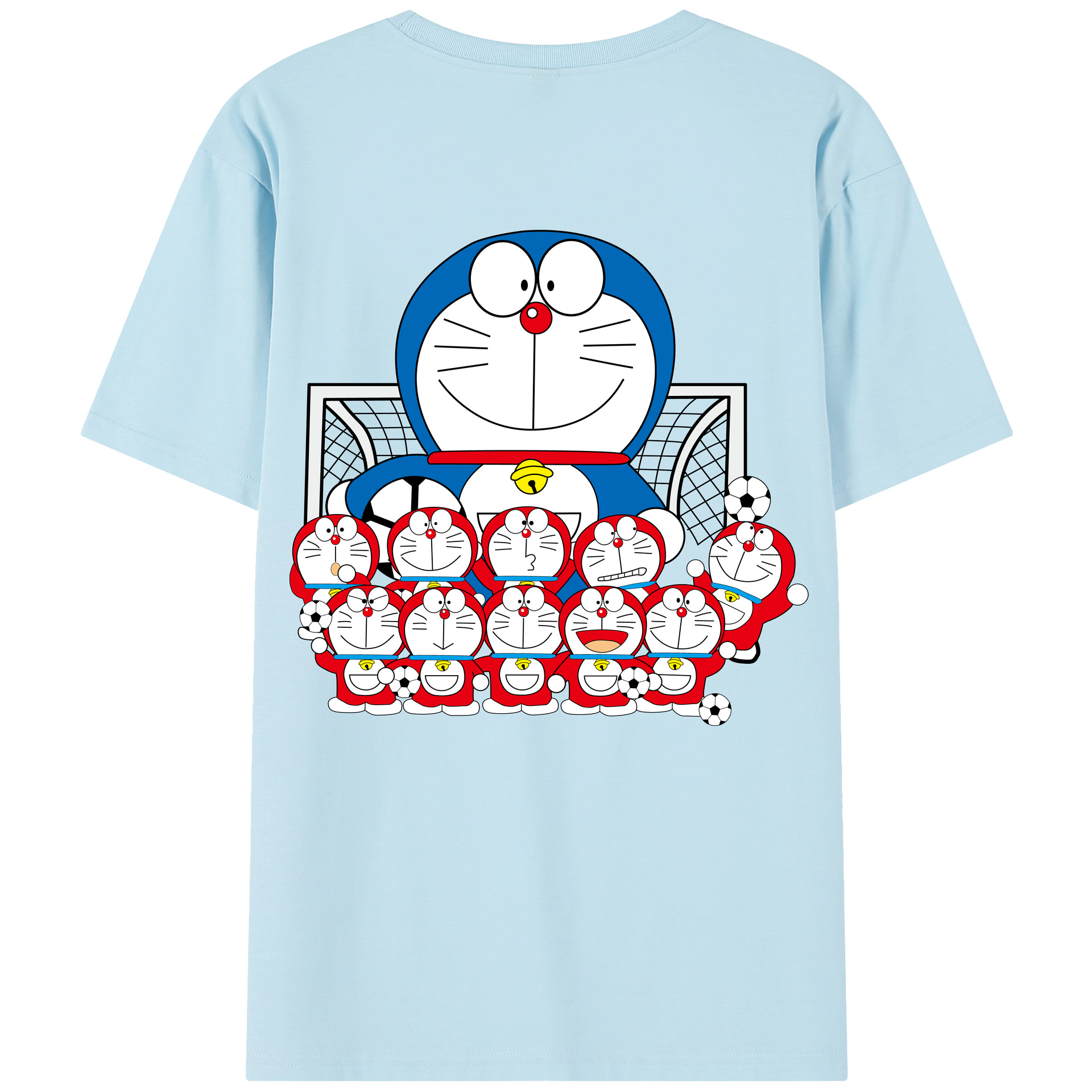 （画像用） ドラえもん Doraemon 綿100％半袖Tシャツ（背面プリント）